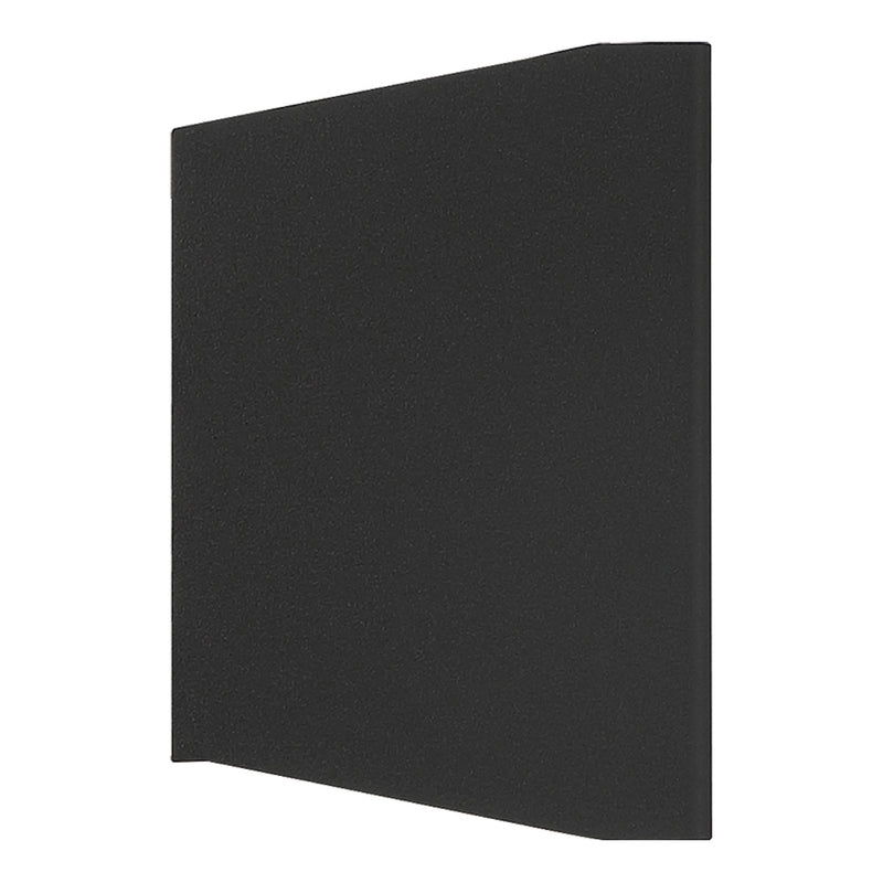 Amora Wide LED Outdoor Wall Sconce in Black