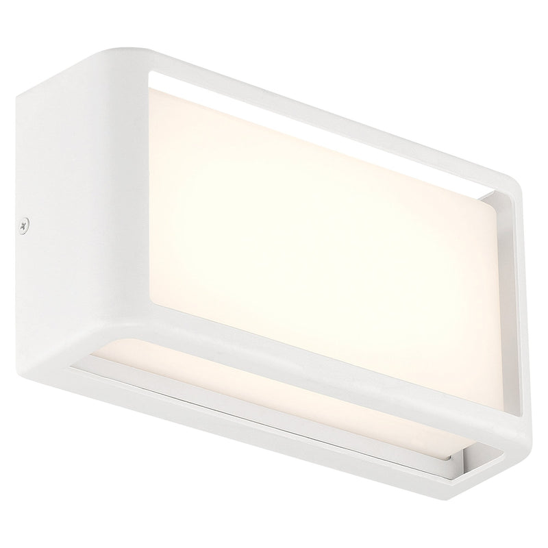 Malibu LED Outdoor Wall Sconce in White