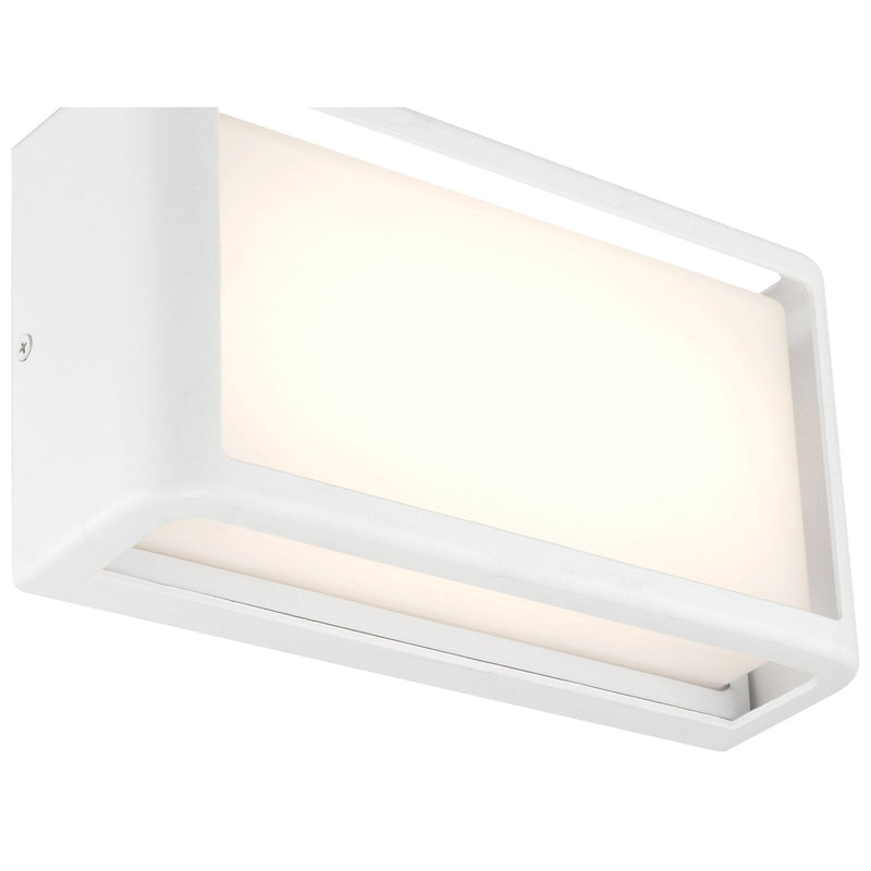 Malibu LED Outdoor Wall Sconce in White