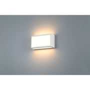 Malibu LED Outdoor Wall Sconce in White