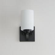 Deven 1 Light Wall Sconce in Black