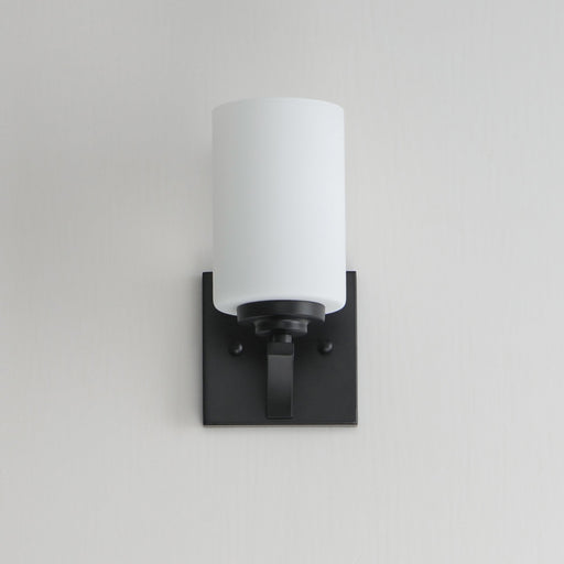 Deven 1 Light Wall Sconce in Black