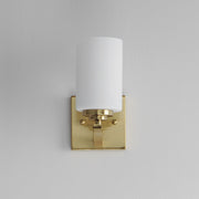 Deven 1 Light Wall Sconce in Satin Brass