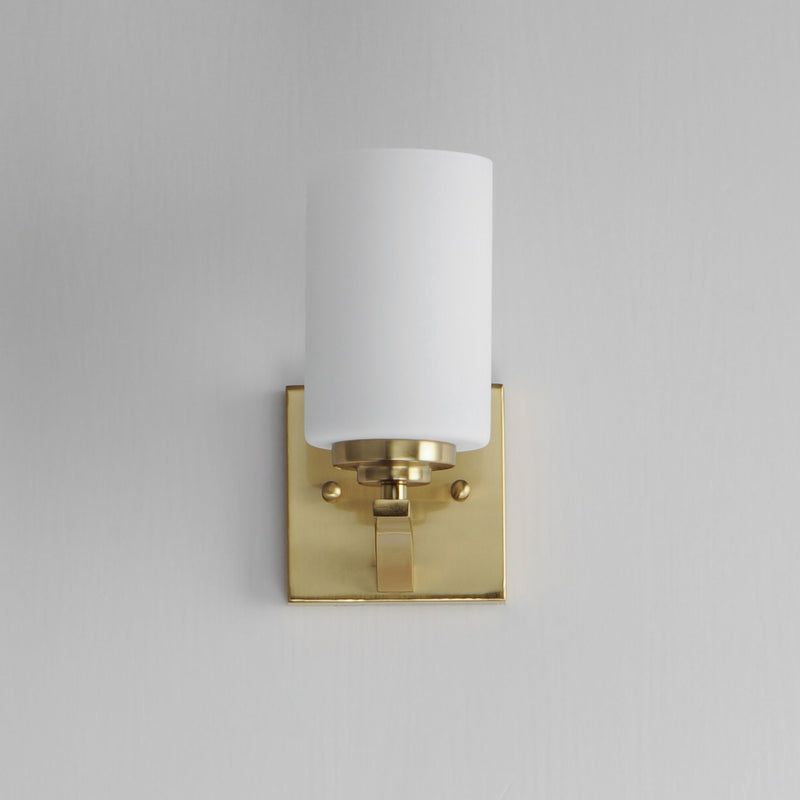 Deven 1 Light Wall Sconce in Satin Brass