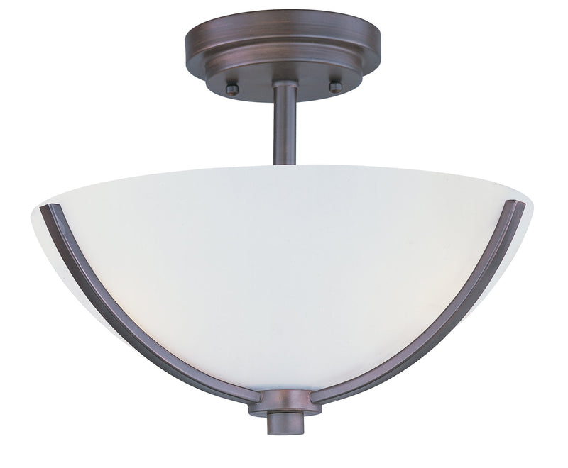 Deven 3 Light Semi-Flush Mount in Oil Rubbed Bronze