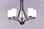 Deven 5 Light Chandelier in Oil Rubbed Bronze
