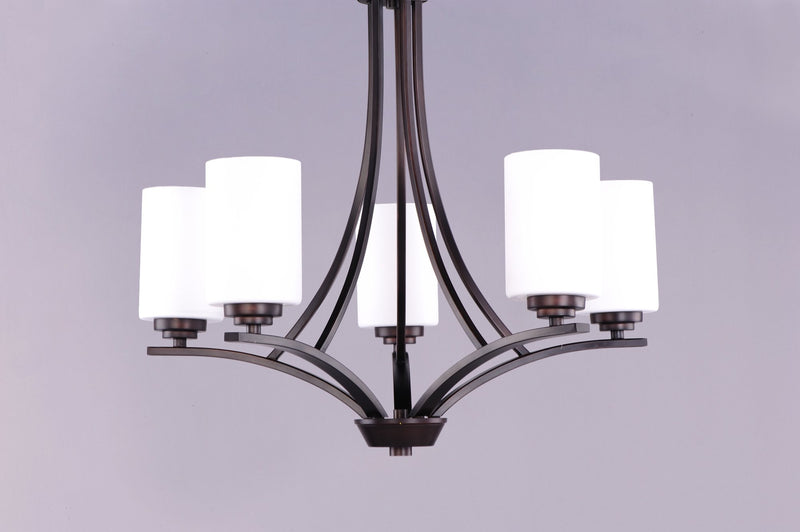 Deven 5 Light Chandelier in Oil Rubbed Bronze