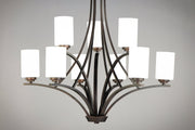 Deven 9 Light Chandelier in Oil Rubbed Bronze