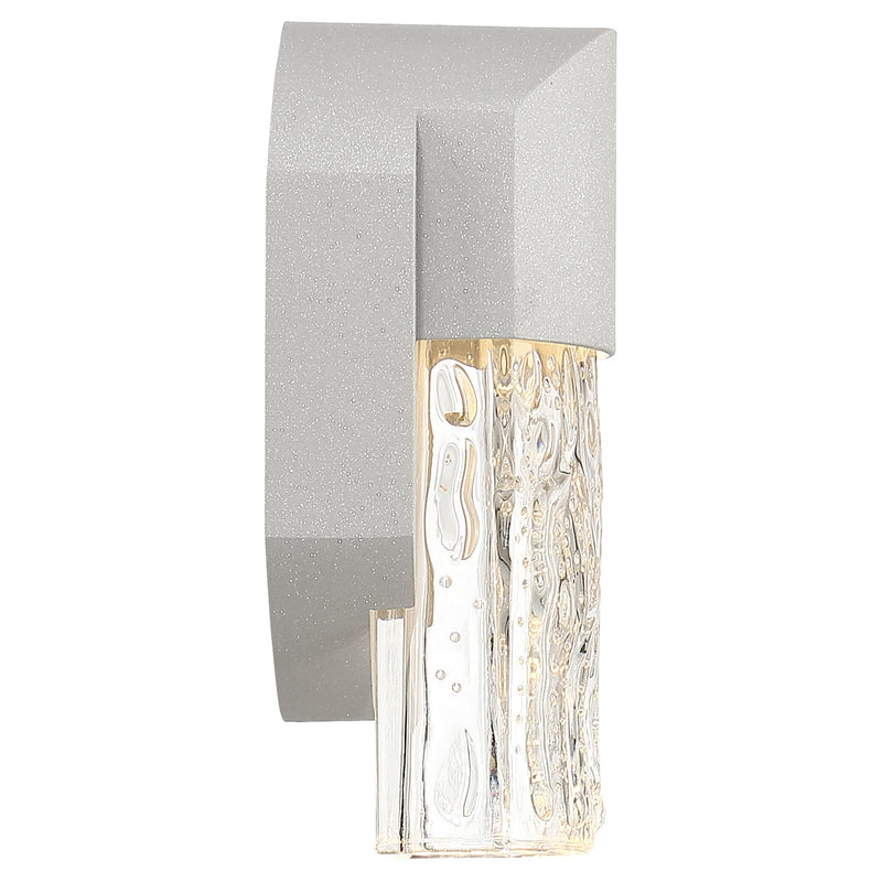 Mist LED Outdoor Wall Lantern in Satin