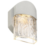 Mist LED Outdoor Wall Lantern in Satin