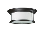 Sonna 3 Light 15.5" Flush Mount in Bronze