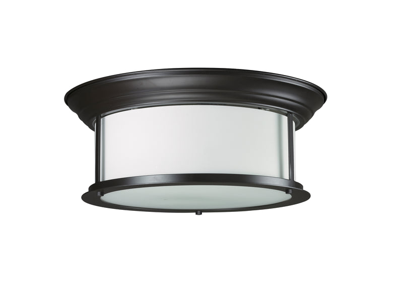 Sonna 3 Light 15.5" Flush Mount in Bronze