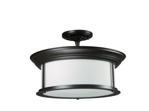 Sonna 3 Light 15.5" Semi Flush Mount in Bronze