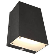 Edge Emergency Backup LED Outdoor Wall Sconce in Black