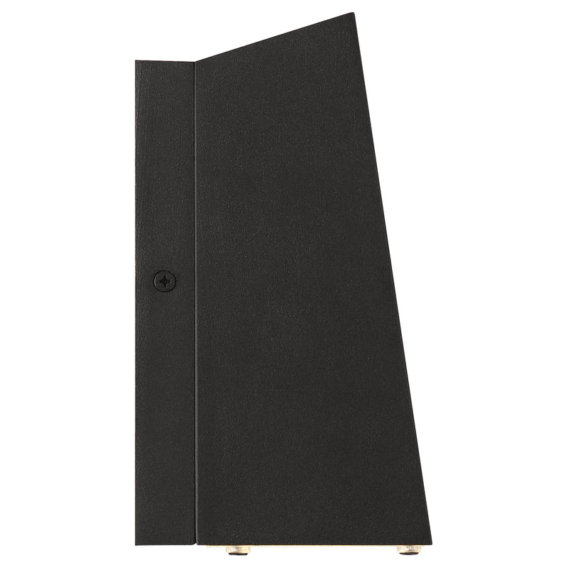 Edge Emergency Backup LED Outdoor Wall Sconce in Black