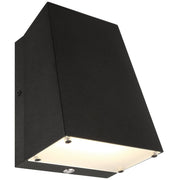 Edge Emergency Backup LED Outdoor Wall Sconce in Black