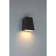 Edge Emergency Backup LED Outdoor Wall Sconce in Black