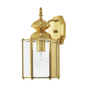 Outdoor Classics 13" Outdoor Wall Lantern in Polished Brass