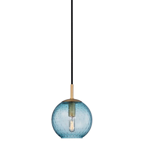 Rousseau Mini Pendant in Aged Brass