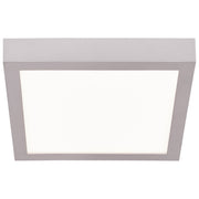 Ulko Square LED Outdoor Flush Mount in Silver