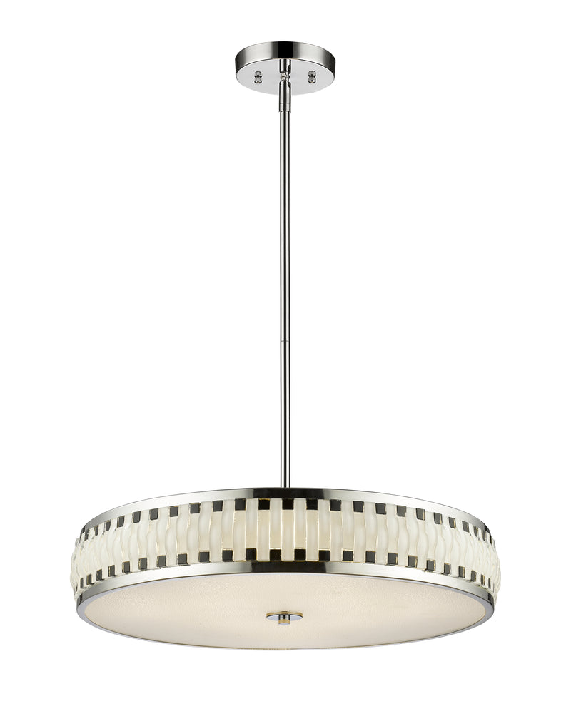 Sevier 7 Light 24" Pendant in Chrome