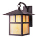 Montclair Mission 1 Light Outdoor Wall Lantern in Bronze