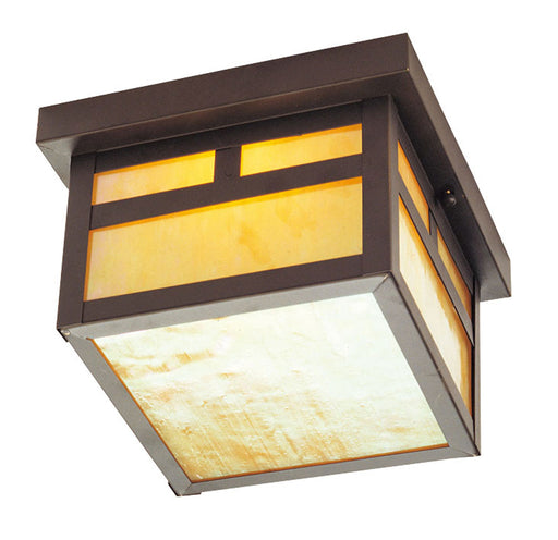 Montclair Mission 1 Light Outdoor Ceiling Mount in Bronze