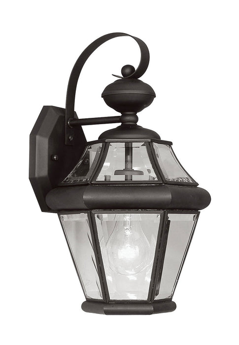 Georgetown 1 Light Outdoor Wall Lantern in Black