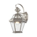Georgetown 1 Light Outdoor Wall Lantern in Brushed Nickel