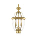 Monterey 2 Light Outdoor Post Lantern in Polished Brass