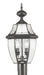 Monterey 2 Light Outdoor Post Lantern in Black