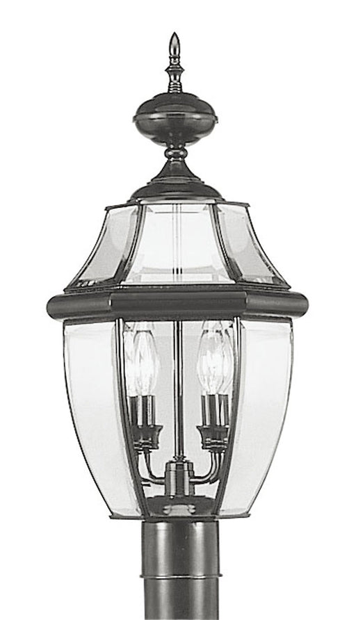 Monterey 2 Light Outdoor Post Lantern in Black