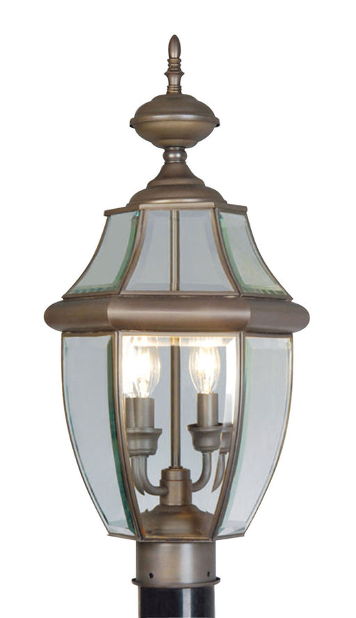 Monterey 2 Light Outdoor Post Lantern in Bronze