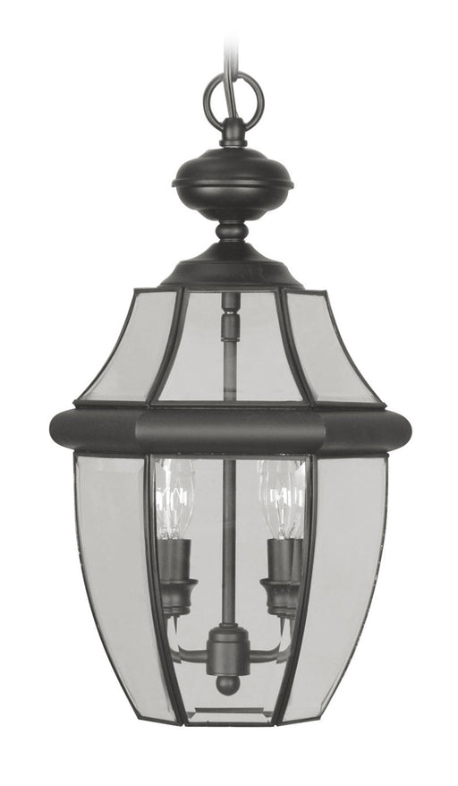 Monterey 2 Light Outdoor Chain Lantern in Black