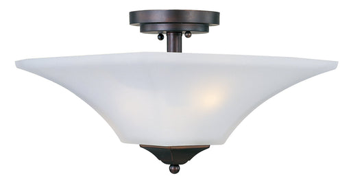 Aurora 2 Light Semi-Flush Mount in Oil Rubbed Bronze