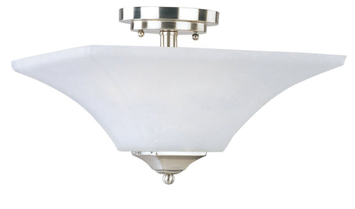 Aurora 2 Light Semi-Flush Mount in Satin Nickel