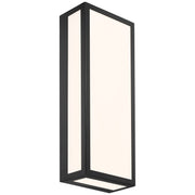 Geo 18" LED Outdoor Wall Sconce in Black