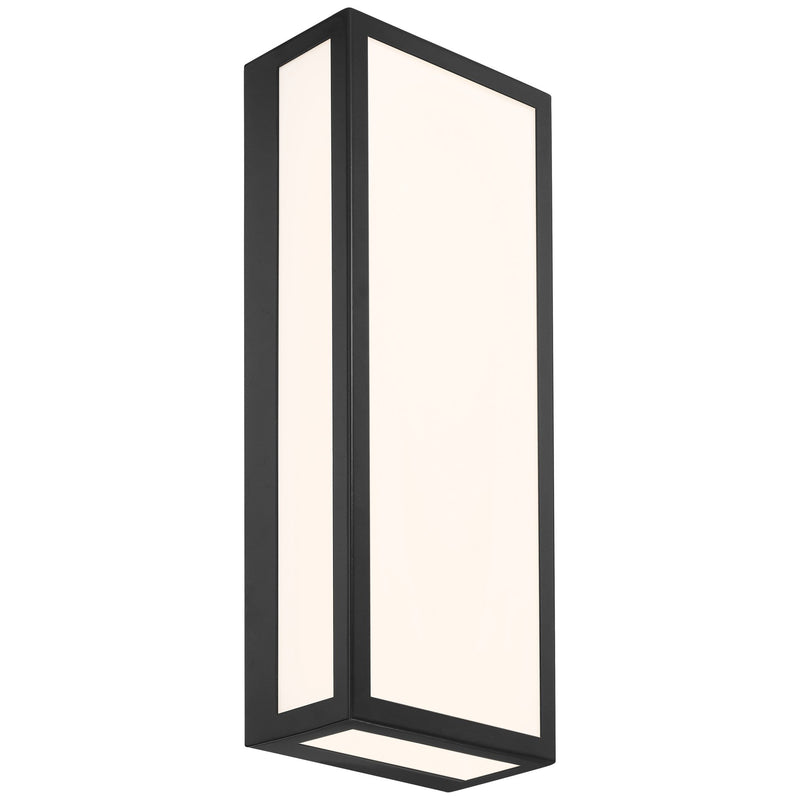 Geo 18" LED Outdoor Wall Sconce in Black