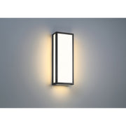 Geo 18" LED Outdoor Wall Sconce in Black
