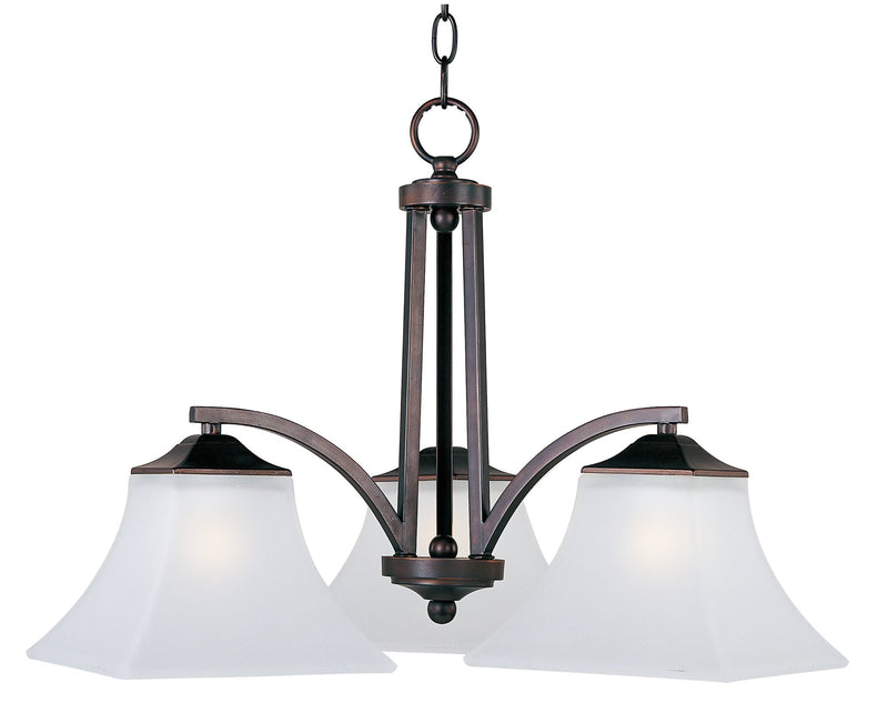 Aurora 3 Light Chandelier in Oil Rubbed Bronze