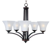 Aurora 5 Light Chandelier in Oil Rubbed Bronze