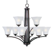 Aurora 9 Light Chandelier in Oil Rubbed Bronze