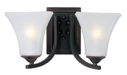 Aurora 2 Light Bath Vanity Light in Oil Rubbed Bronze