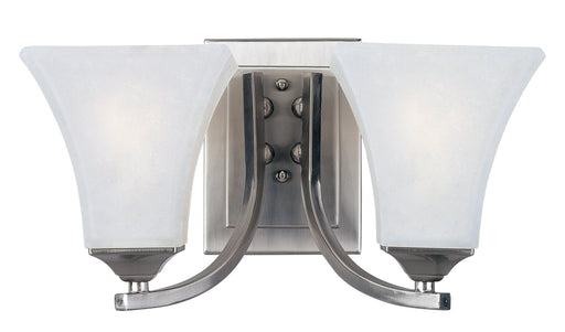 Aurora 2 Light Bath Vanity Light in Satin Nickel