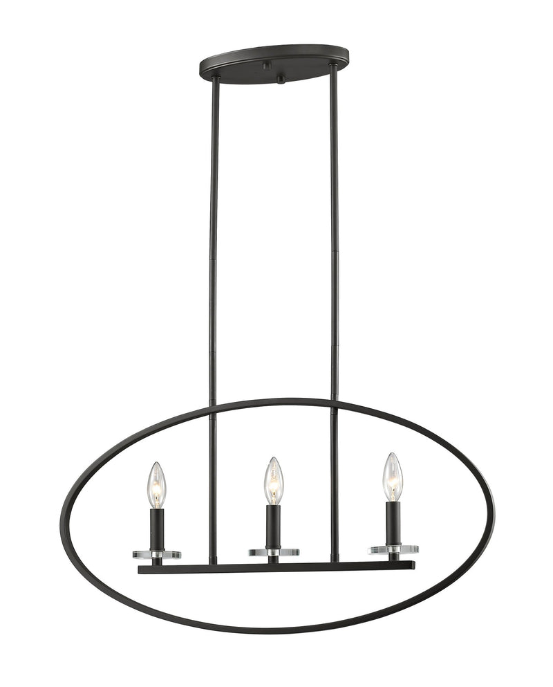 Verona 3 Light 28" Linear Pendant in Bronze