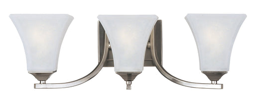 Aurora 3 Light Bath Vanity Light in Satin Nickel