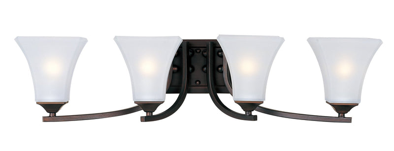 Aurora 4 Light Bath Vanity Light in Oil Rubbed Bronze