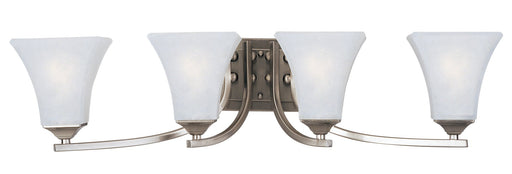Aurora 4 Light Bath Vanity Light in Satin Nickel