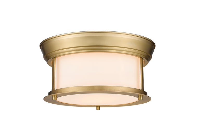 Sonna 2 Light Flush Mount in Heritage Brass
