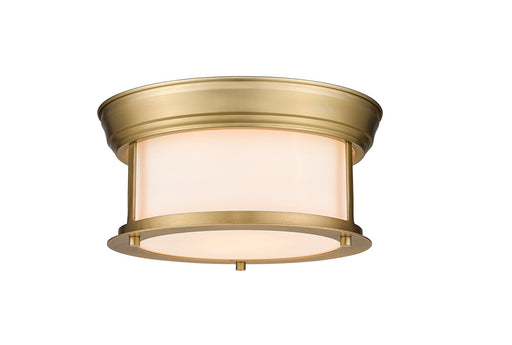 Sonna 2 Light Flush Mount in Heritage Brass